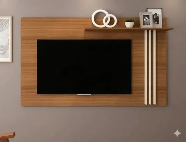 Painel Decorativo Cross Para TV Até 65 Polegadas
