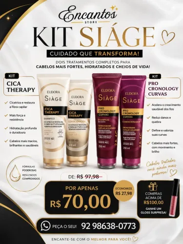 Kit Siáge eudora | promoção