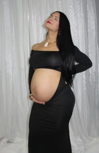 Vestido para ensaio gestante 