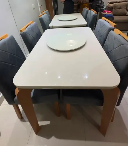 Conjunto mesa Londrina + prato giratório + frete grátis (consulte seu bairro )