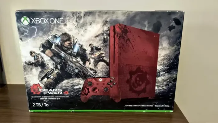 Xbox One S 2tb Gears Of War 4 Limited Edition Cor Crimson Vermelho