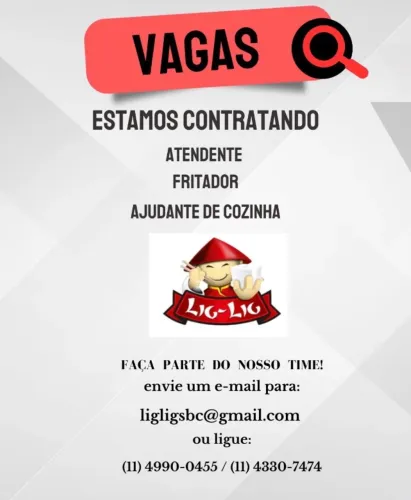 Vagas - Alimentação