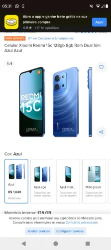 Redmi 15 pra troca por bicicleta