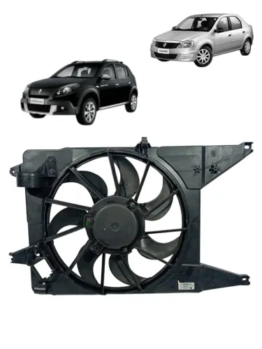ELETROVENTILADOR VENTOINHA C/ DEFLETOR SANDERO LOGAN 07/13