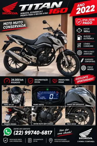 Honda CG 160 Titan Flexone/ed.especial 40 Anos 2022