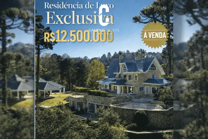 Mansão à Venda no Condomínio Jardim Véu da Noiva  Campos do Jordão
