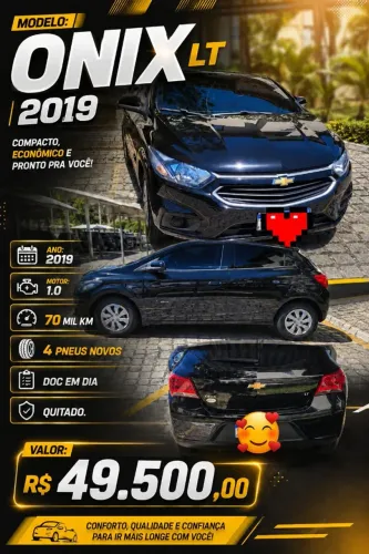 Chevrolet Onix Hatch LT 1.0 8V Flex Mec. 4P 2019