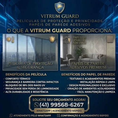 Películas de proteção e papel de parede