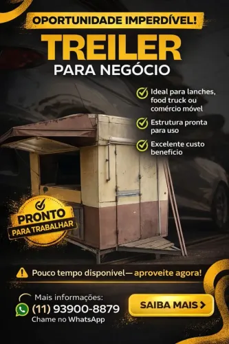 Vendo Treiler pronto para trabalhar completo
