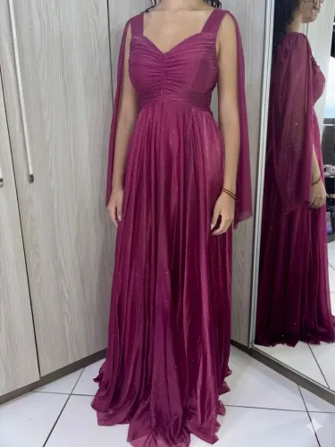 Vestido Festa(madrinha) Rosa Fúcsia