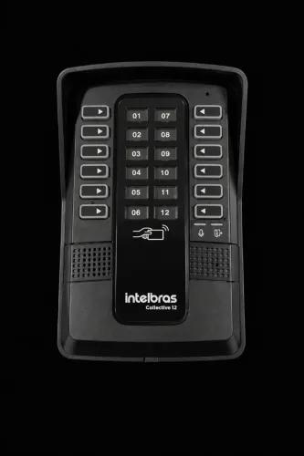Central de interfone intelbra12 canais 9 aparelho excelente.