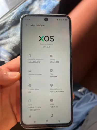 Celular com nota fiscal e caixa só no ponto de usar.
