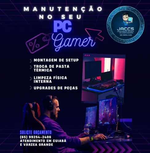 Atendimento em pc Gamer