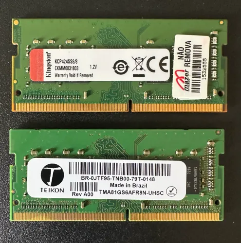 Memória RAM DDR4 16GB notebook