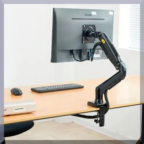 Suporte de mesa articulado para TVs e monitores de 17 a 30 polegadas, gás black Lacrado