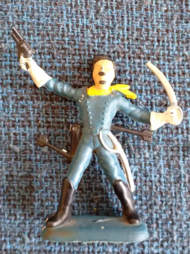 Miniatura Soldado Confederado Pintado Forte Apache Gulliver Anos 70/80