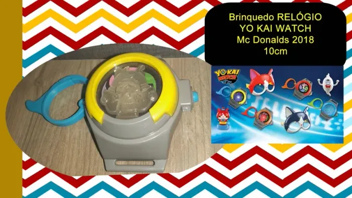 brinquedo relógio yo kai watch mc donalds 2018