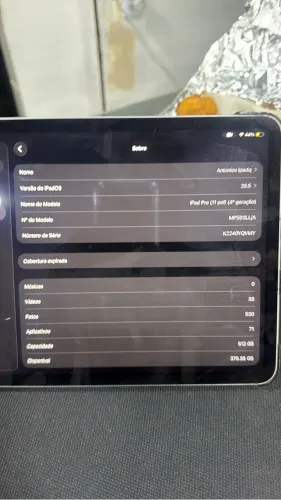 IPad Pro. (11pol) 4 geração 512 gb 