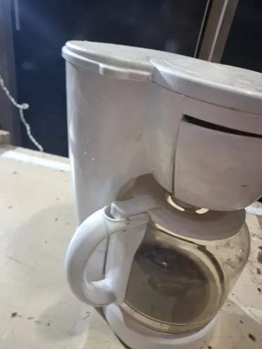 Cafeteira funcionando