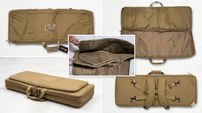 Mala Tática Case Arma Longa Compartimento Duplo Avb Kf-105b Cor Cáqui