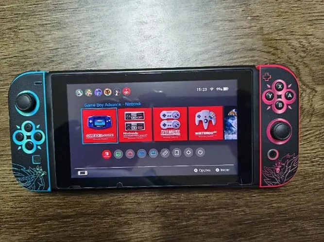 Nintendo Switch V1 + 64 GB em bom estado e na caixa