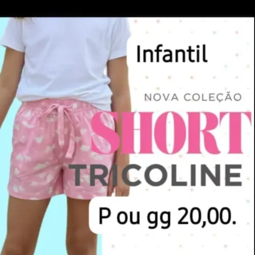Short infantil p ou gg