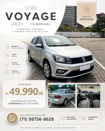 Volkswagen Voyage 1.6 MSI Flex 8V 4P 2021