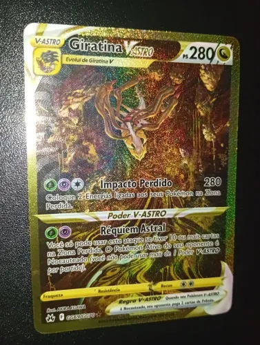 Carta Pokémon Giratina V ASTRO VSTAR 2023 (Frente Perfeita, Verso MP)