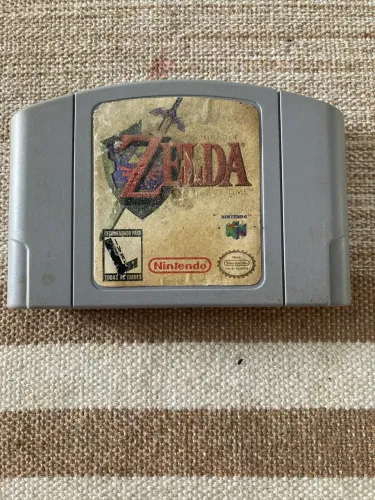 Jogo original N64 Zelda Ocarina of Time Salvando (envio OLX PAY)