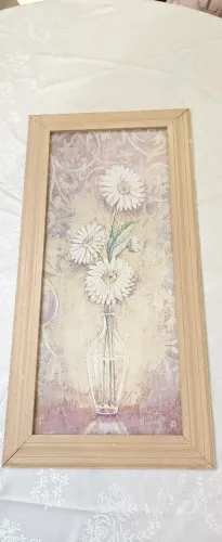 2 Quadros pintura floral