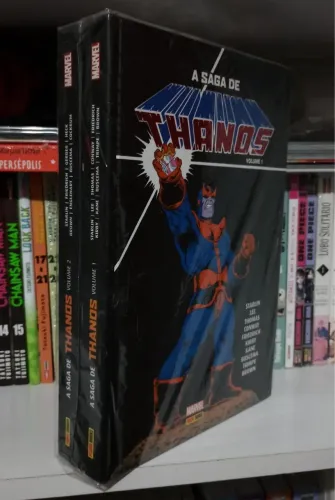 Coleção HQ A Saga de Thanos ( Panini ) vol.1 e 2