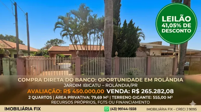 ? Oportunidade na Compra Direta: compre por R$ 265 mil um patrimônio avaliado em R$ 450 m