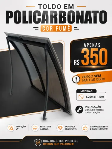 Toldo De policarbonato