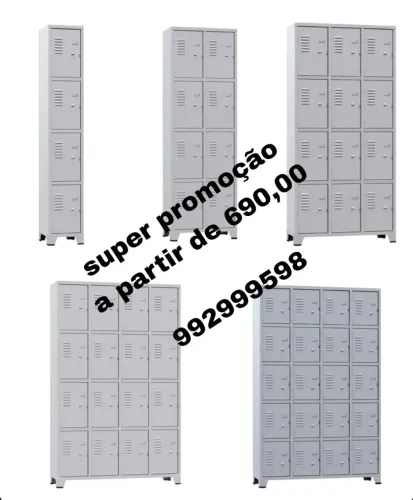 Roupeiro pra vestiarios novos 4 8 12 16 20 portas 