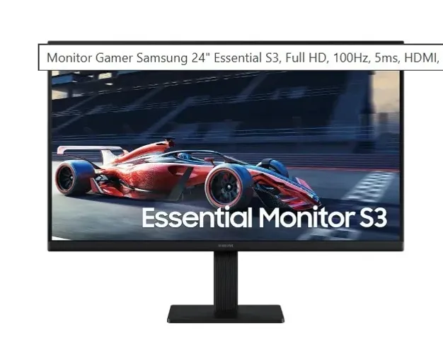 Monitor Gamer Samsung Essential S3 - 24 polegadas