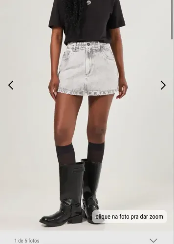 short saia preto youcom , tamanho 42