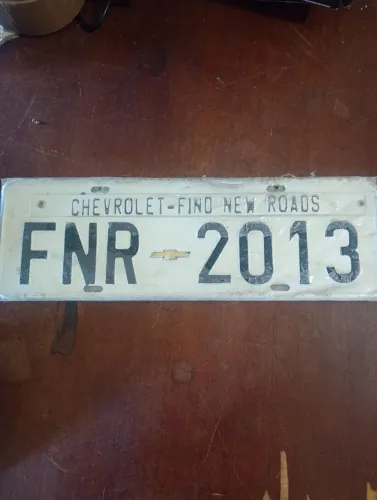 Placa decoração automotivo Chevrolet 2013