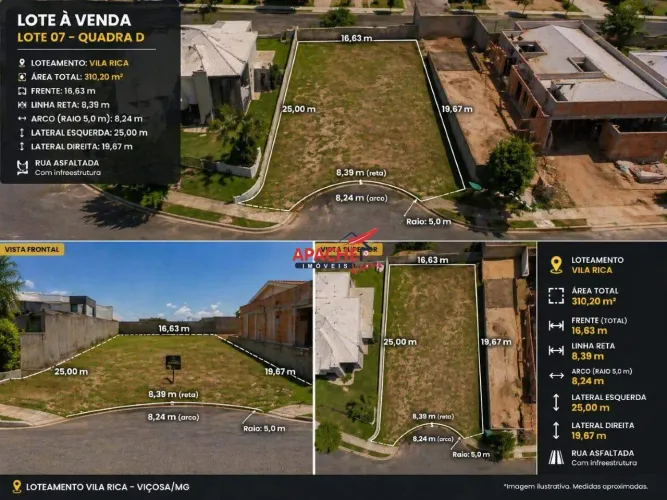 Lote Residencial em Viçosa (MG)  Bairro São José Triunfo