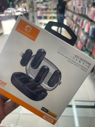 Microfone 2 em 2 sem fio