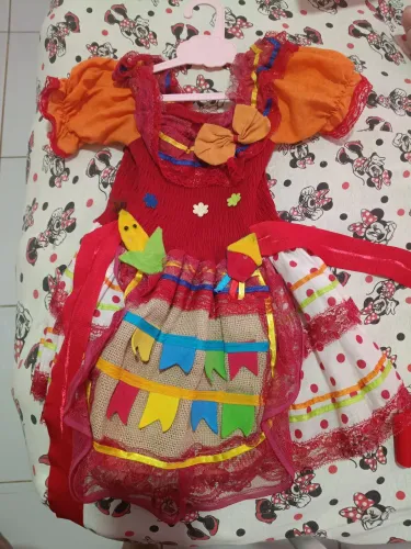 Vestido infantil são João 3 meses e 1 ano 