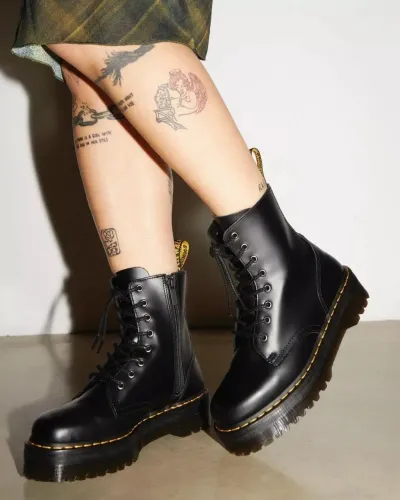 bota coturno dr martens couro legítimo plataforma nova