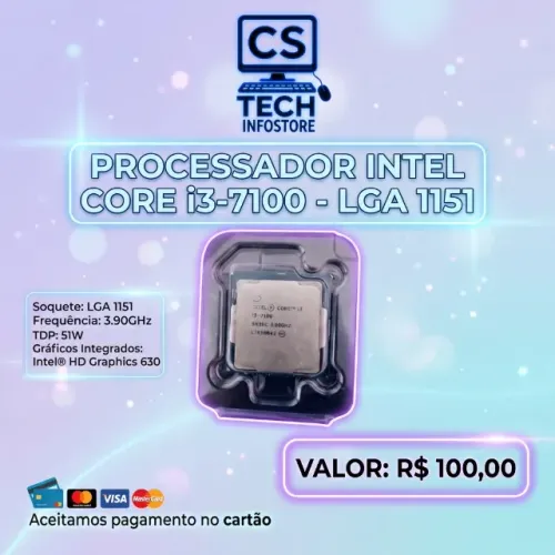 Processador Intel Core i3 7100 - Socket LGA 1151