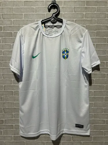 Camisa brasil branca dry fit nike verde