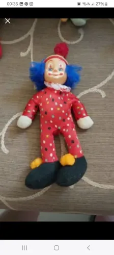 Boneco Pirulito palhaço, decada de 70/80