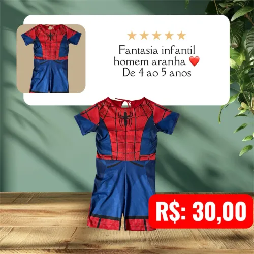 Fantasia infantil homem aranha