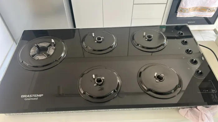 Cooktop 5 bocas Brastemp Gourmand