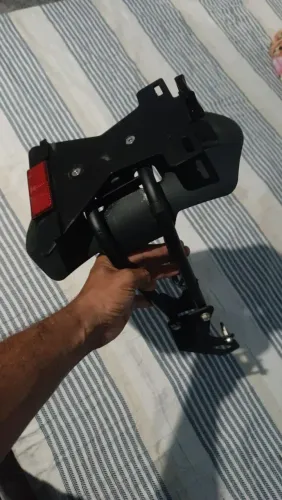 Paralama com suporte de placa 
