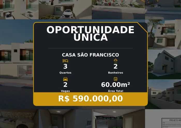 Exclusiva casa em condomínio no São Francisco, próxima a comércios e serviços!