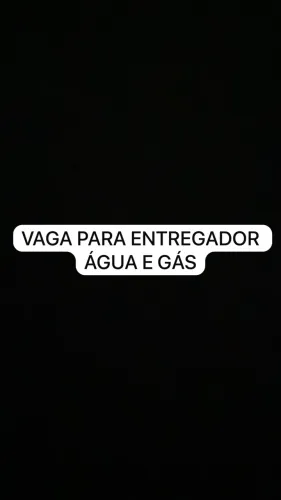 VAGA PARA ENTREGADOR 