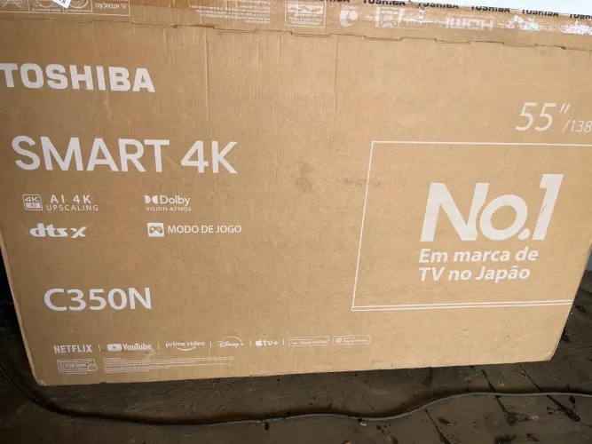 Tv Dled 55 polegadas Toshiba 4k bordas expostas top